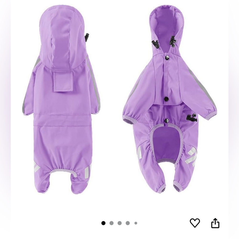Purple Dog Raincoat